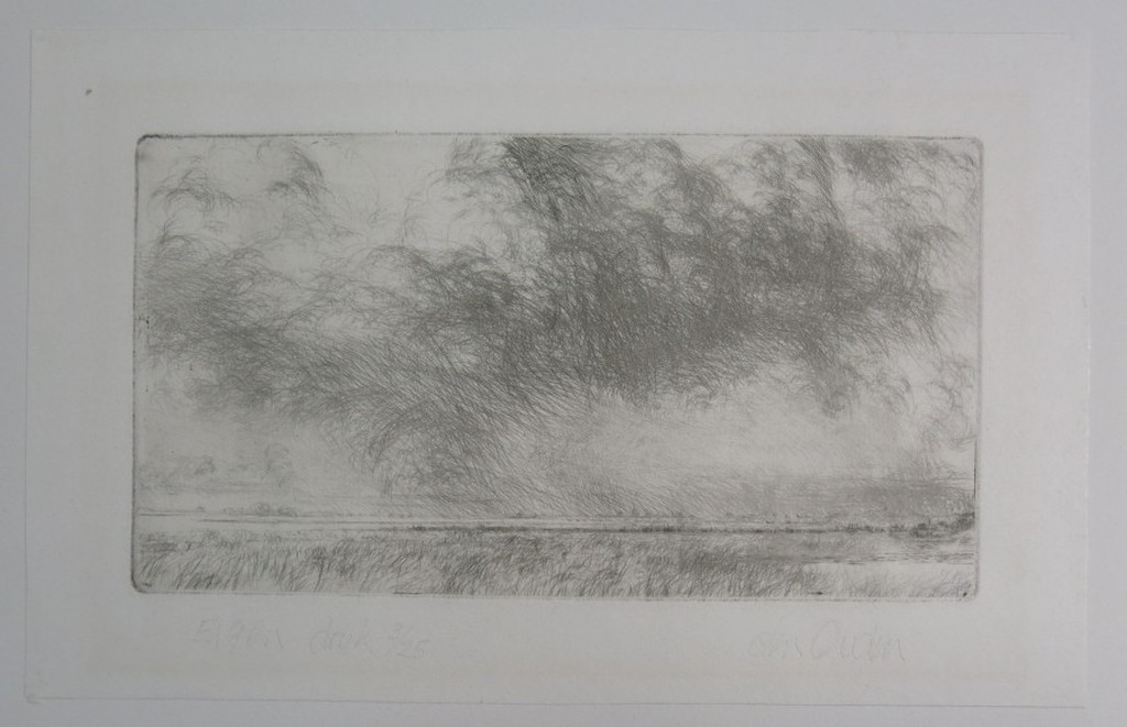 Willem den Ouden: Ets, Landschap verkocht voor € 81!