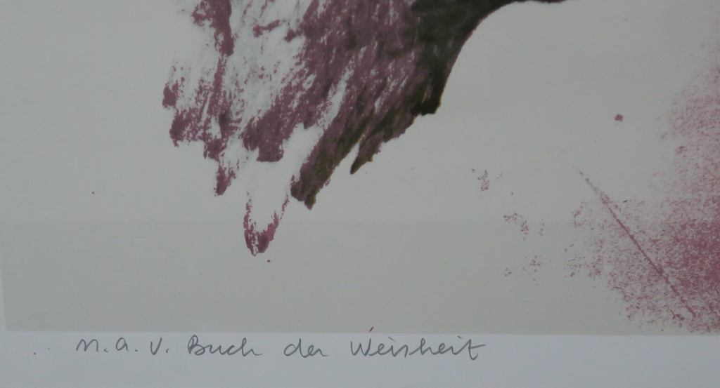 Ad Gerritsen: Zeefdruk, n.a.v. Buch der weisheit -Ingelijst kopen? Bied vanaf 20!