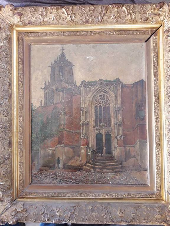 Dirk Jansen (1913 - 1951), Kerkingang. kopen? Bied vanaf 99!