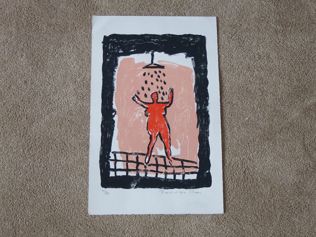 Dominique Chan, zeefdruk, handgesigneerd kopen? Bied vanaf 30!