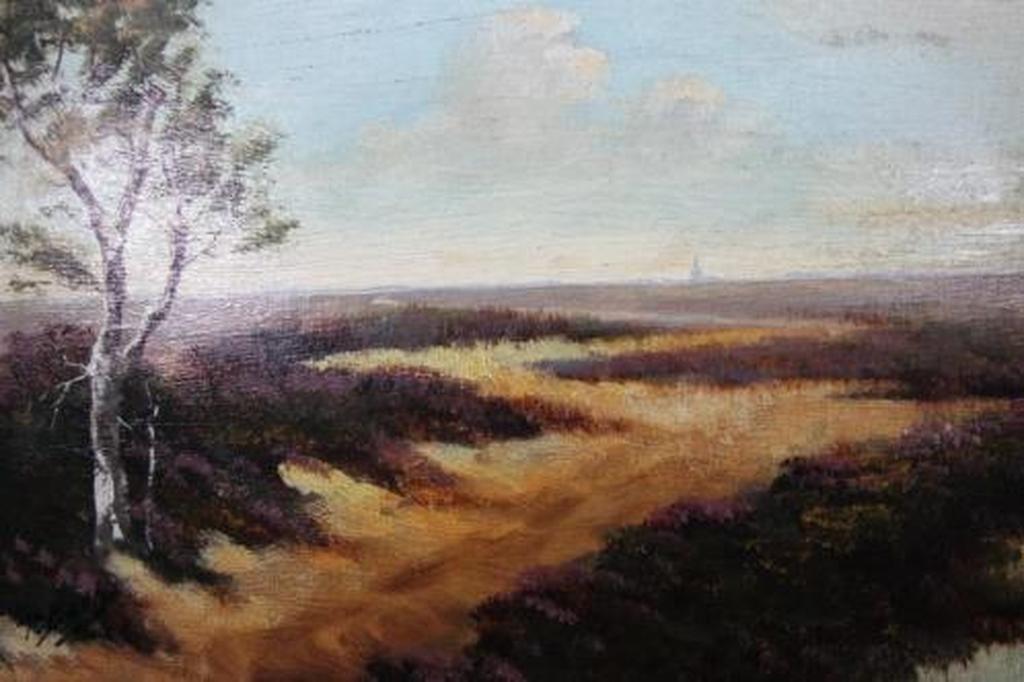 Heidelandschap - olieverf op paneel - gesigneerd door R. Both kopen? Bied vanaf 1!