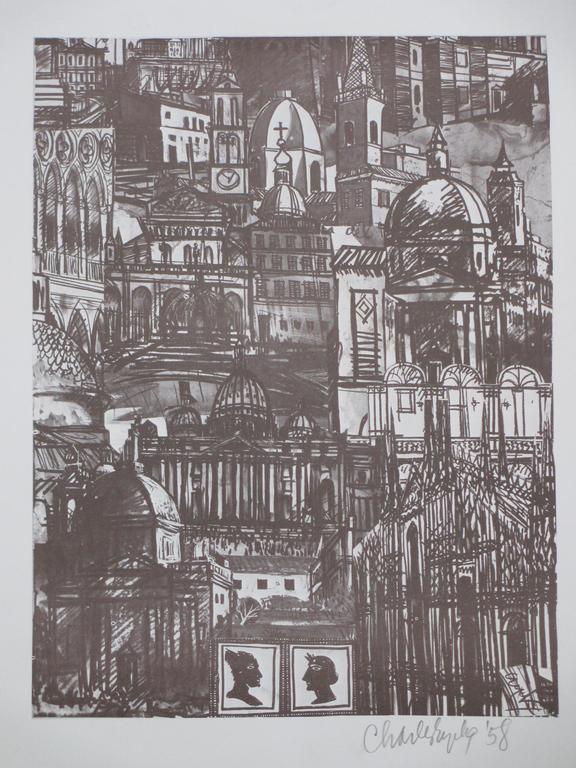 Charles Eyck, Rome, Litho 1958 verkocht voor € 55!