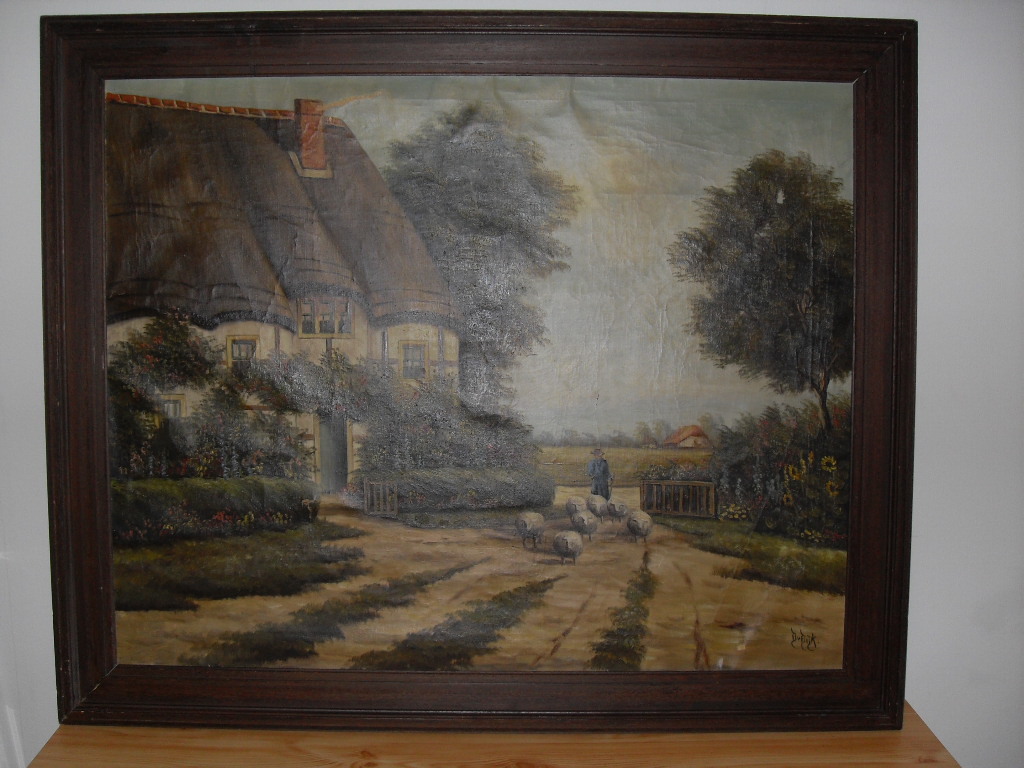 D.van Dijk  Olieverf kopen? Bied vanaf 25!