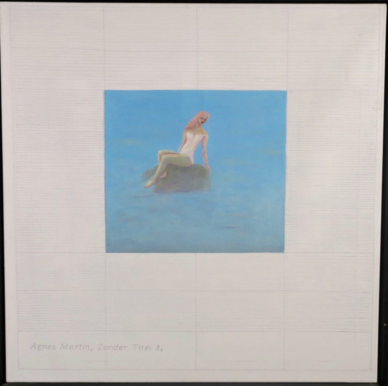 Jeanine Geerts: Olieverf op doek, Agnes Martin 3 - Ingelijst (Groot) kopen? Bied vanaf 1!