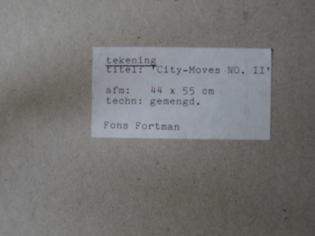 FONS FORTMAN   2x GEMENGDE TECHNIEK   kopen? Bied vanaf 80!