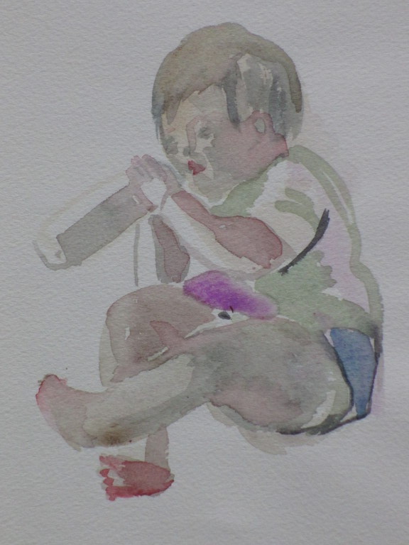 Hannie Bouman, Kinderportretten, 6 Aquarellen kopen? Bied vanaf 1!