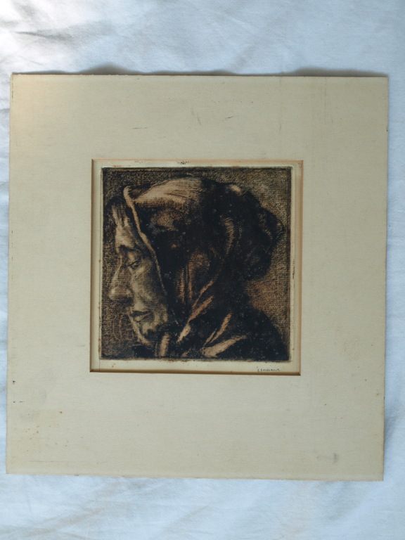 Elias Smalhout : 3 Etsen , Zelfportret + Man met pet + Oude vrouw – ca 1915  kopen? Bied vanaf 1!