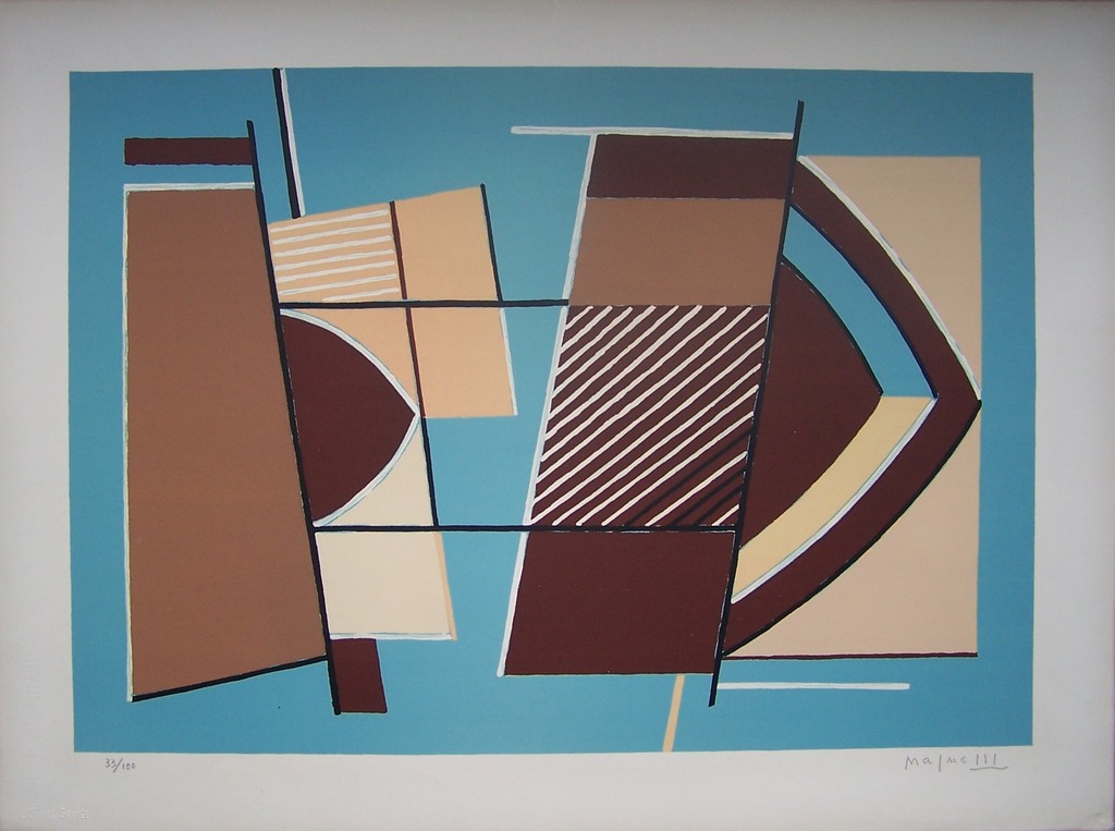 ALBERTO MAGNELLI (1888-1971) Handgesigneerd en Genummerd Kleurenlitho kopen? Bied vanaf 250!