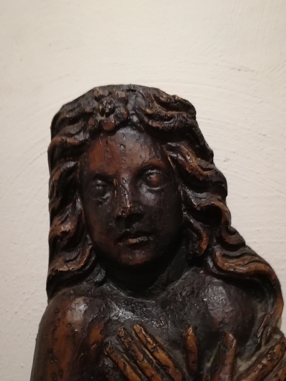 Prachtig houtsnijwerk uit tropische hardhout soort - "de zeemeermin" kopen? Bied vanaf 15!