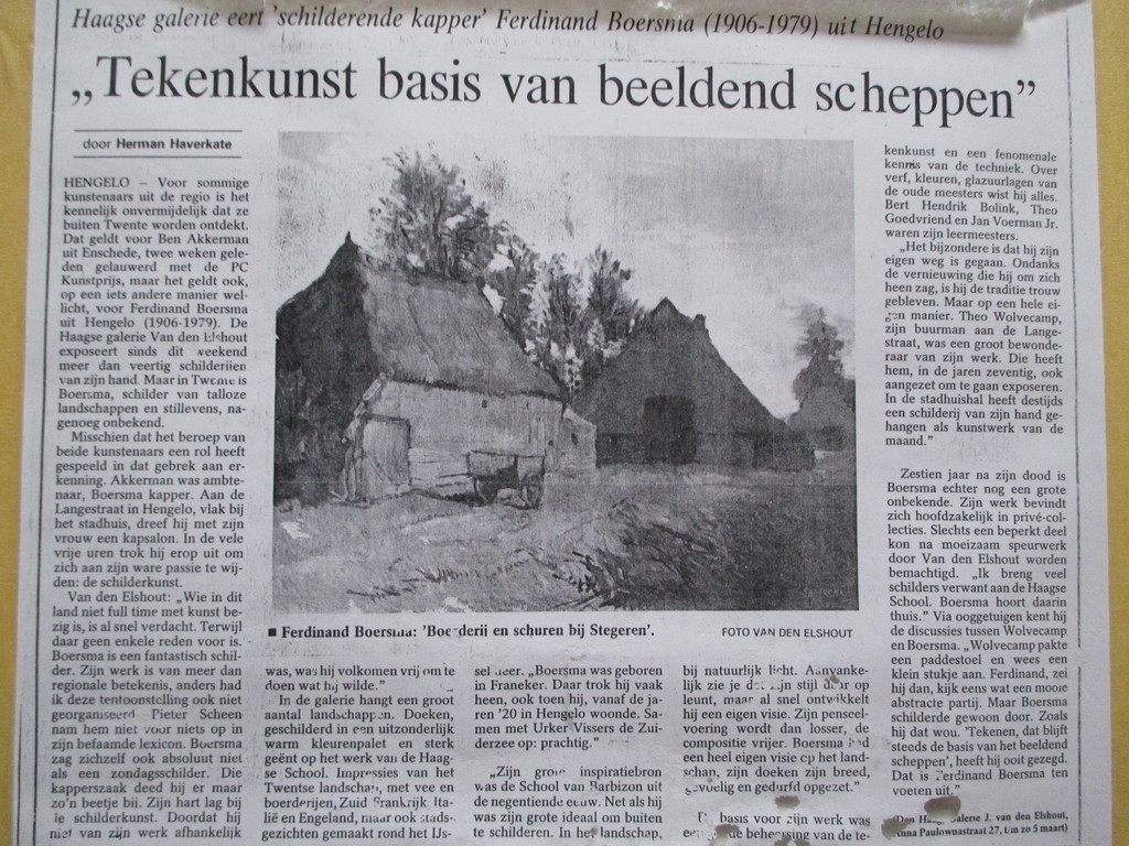 LAATSTE KEER! PRIJS VERLAAGDFerdinand Boersma, ingelijste tekening kopen? Bied vanaf 15!