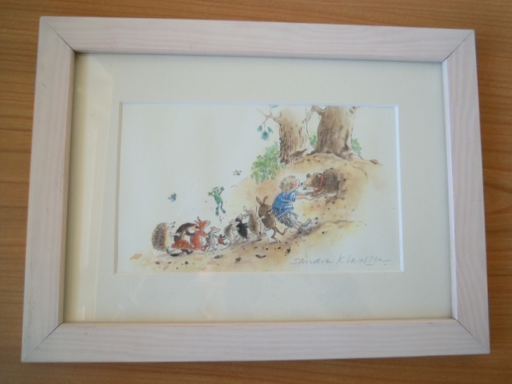 Prachtige tekening / aquarel SANDRA KLAASSEN - GESIGNEERD   kopen? Bied vanaf 15!