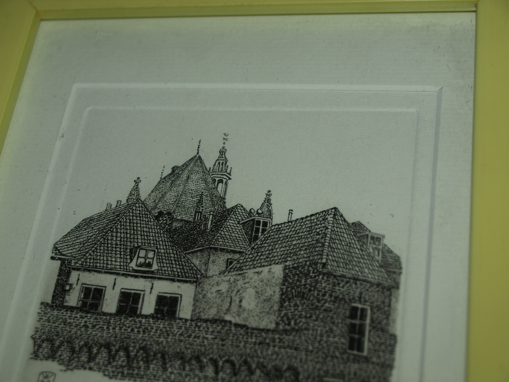 Wim van der Meij : Ets – Zutphen – gesigneerd & ingelijst – 1988 - oplage 100 ex kopen? Bied vanaf 1!