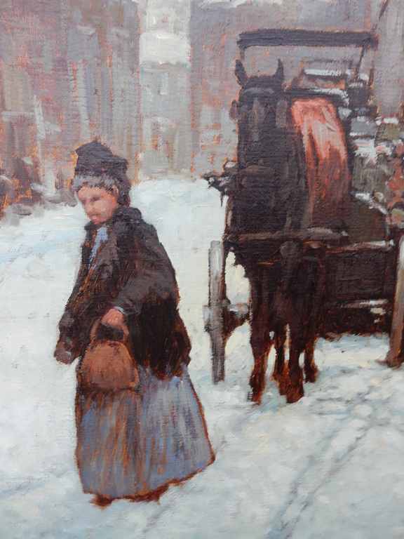 onbekende kunstschilder, impressionistisch ,groot werk, 88x108 kopen? Bied vanaf 150!