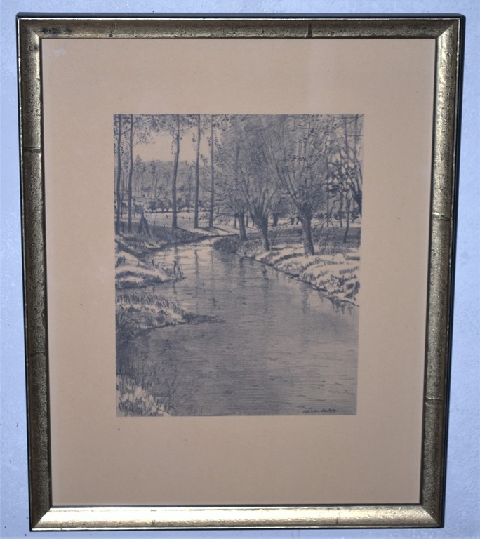 Litho---waar de Gulp in de Geul stroomt tussen Gulpen en Wilré--Zuid-Limburg kopen? Bied vanaf 20!