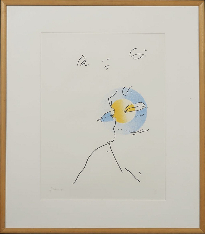 Jaap Hillenius: Litho, Zonder titel - Ingelijst kopen? Bied vanaf 1!