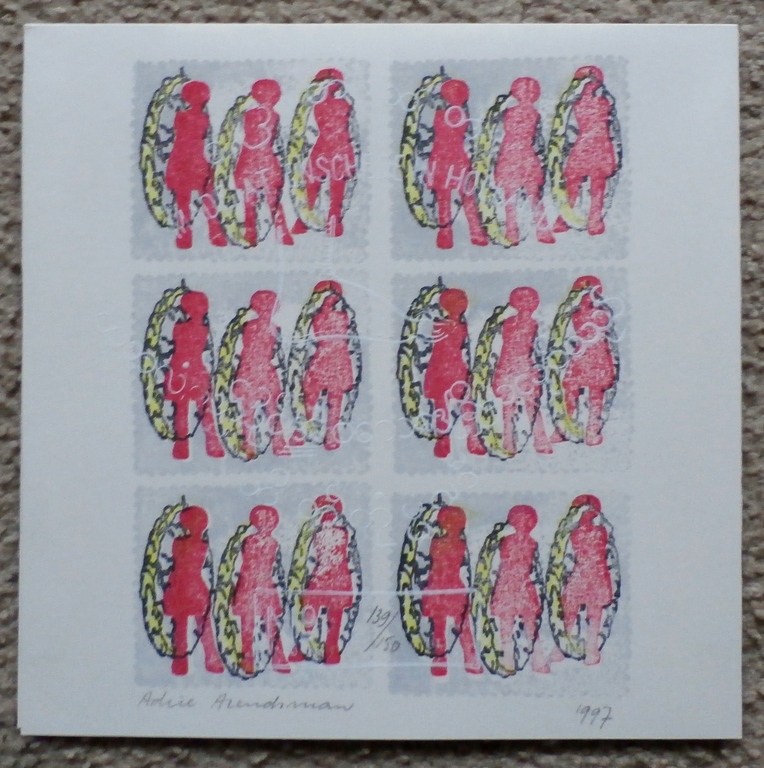 Adrie Arendsman, zeefdruk: Made at Enschede in Holland, handgesigneerd kopen? Bied vanaf 1!