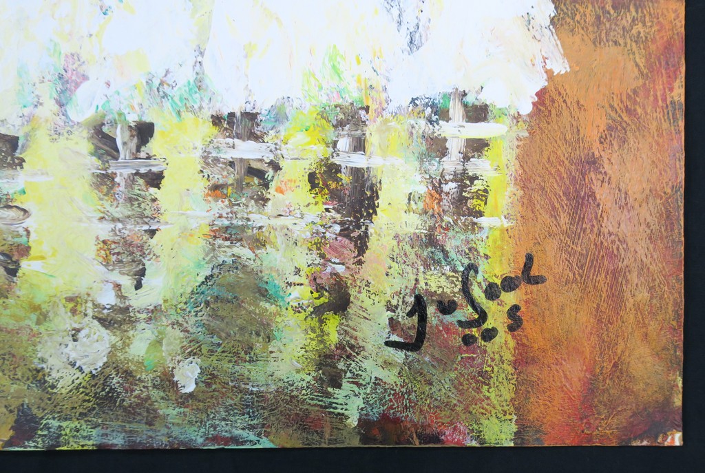 Jose van Gool: Acryl op papier, Z.T. Figuren in het wit kopen? Bied vanaf 40!