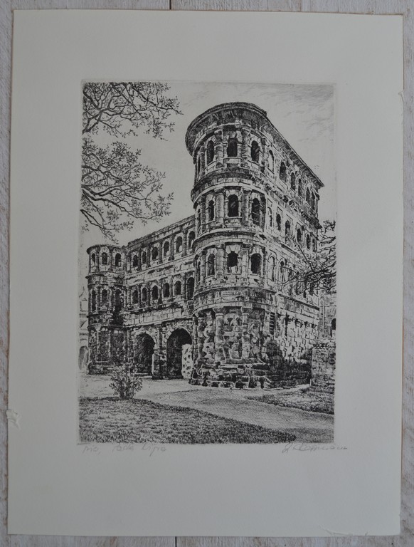 Onbekende maker - Ets - Porta Nigra, Trier kopen? Bied vanaf 1!