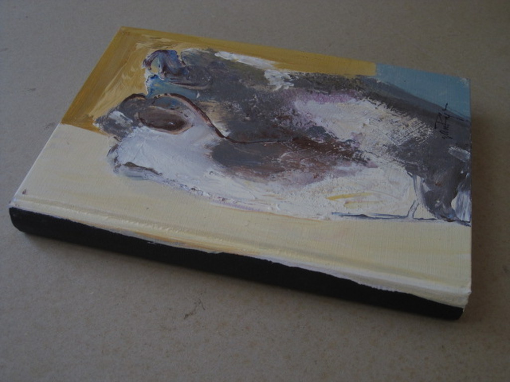 UNIEK! Monica van Rijn (1950-) acrylverf op boek "Bustes" gesigneerd 2002 kopen? Bied vanaf 1!