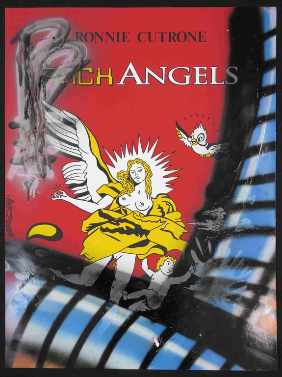 Ronnie Cutrone: Zeefdruk bewerkt met graffiti, Arch angels kopen? Bied vanaf 1!