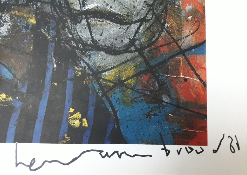 Herman Brood & Ton Leenarts: zeefdruk, McDonald's kopen? Bied vanaf 1!