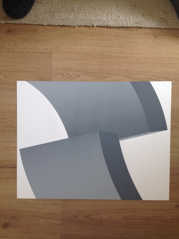 Geometrisch abstract werk van Yvonne Kracht.  kopen? Bied vanaf 25!