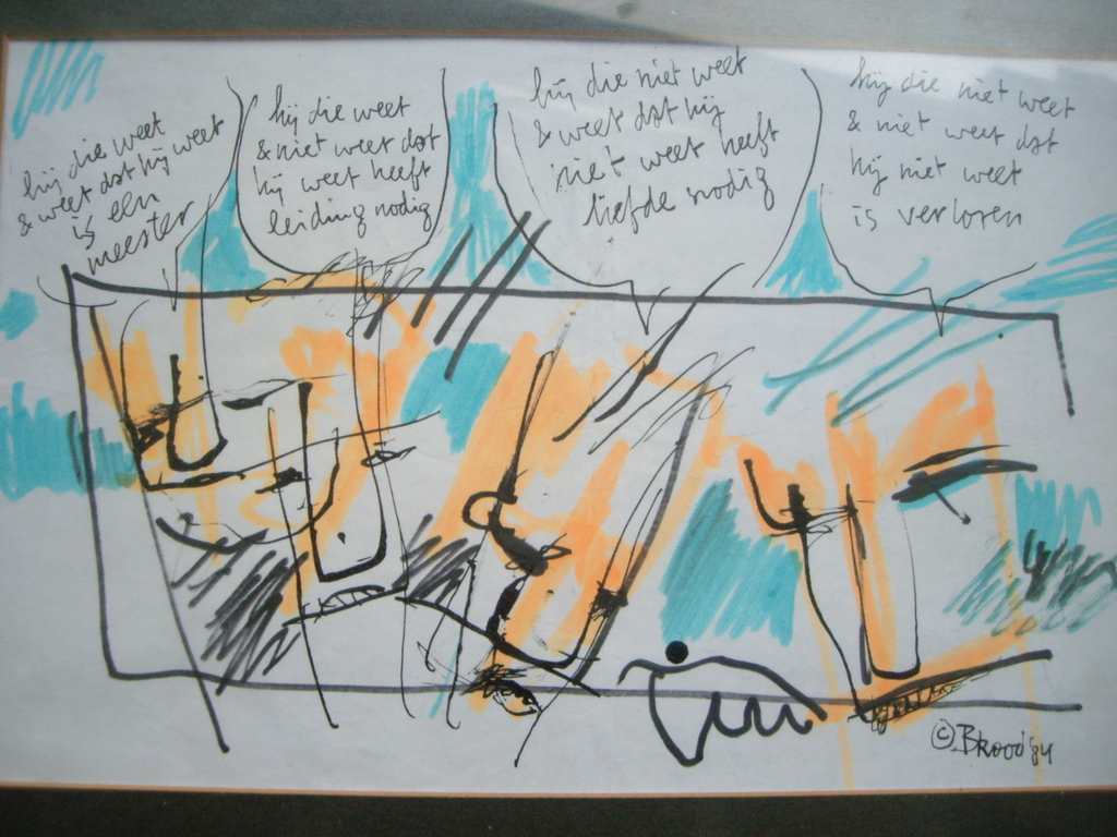 Herman Brood originele tekening uit 1984 zeer zeldzaam verkocht voor € 300!