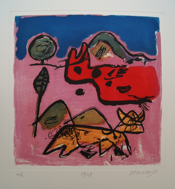 Corneille ets met aquatint 1948-1988. kopen? Bied vanaf 375!