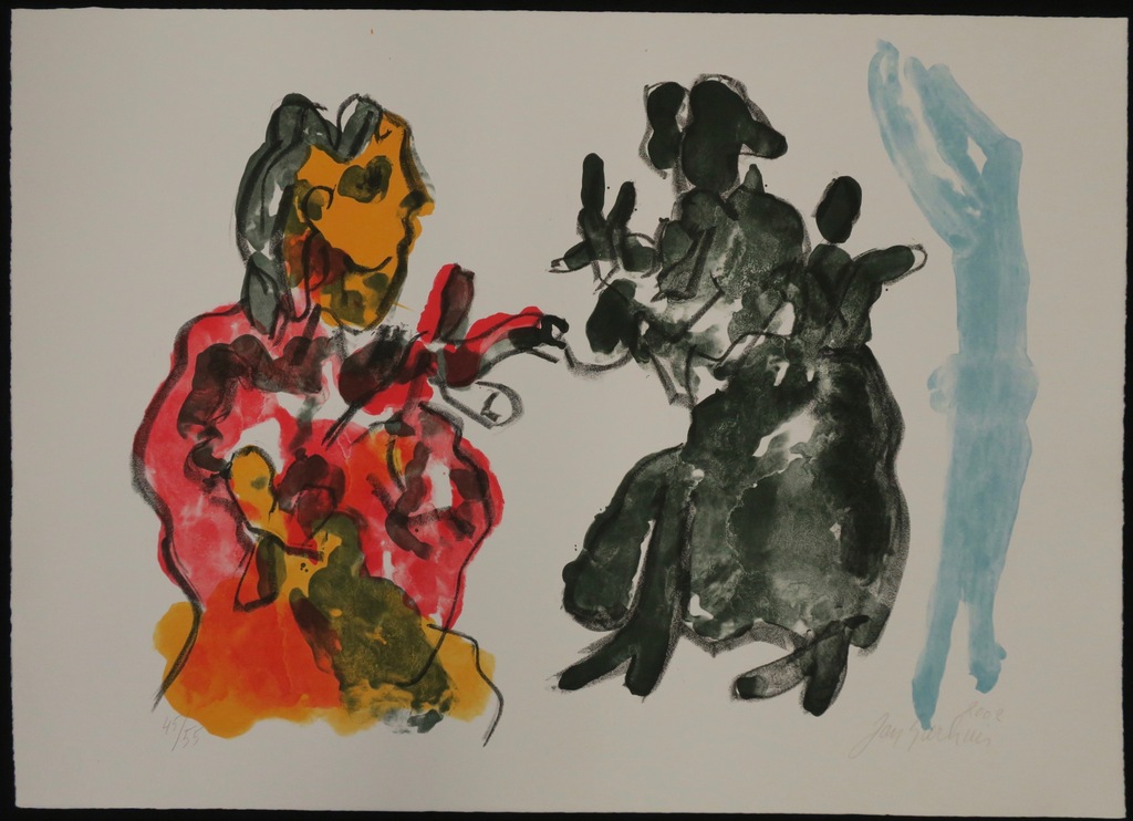 Jan Sierhuis: Litho, Flamenco (rood) kopen? Bied vanaf 50!