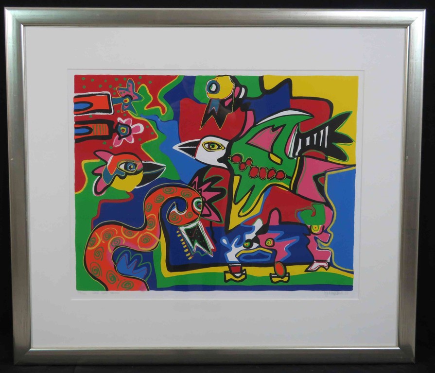 Marianne Naerebout: Zeefdruk, One more reason - Ingelijst kopen? Bied vanaf 120!