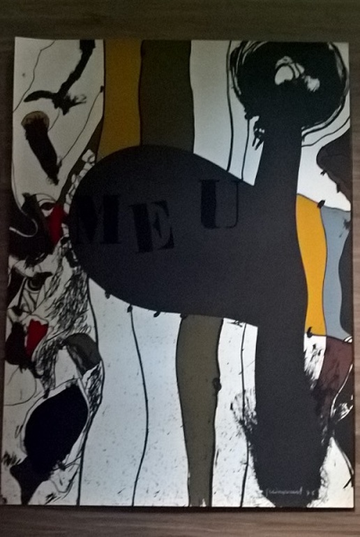 Josep Guinovart, zeefdruk, compositie verkocht voor € 50!