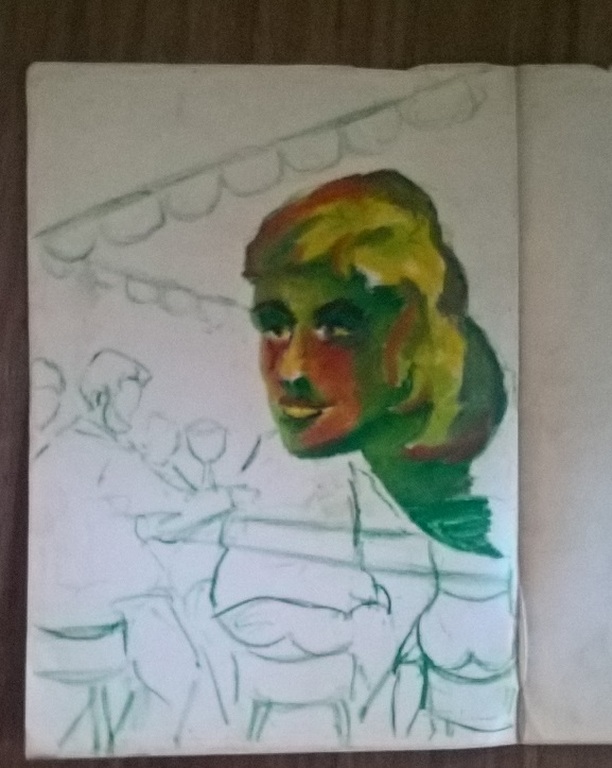 willem jurcka, tekening, man met bril kopen? Bied vanaf 20!