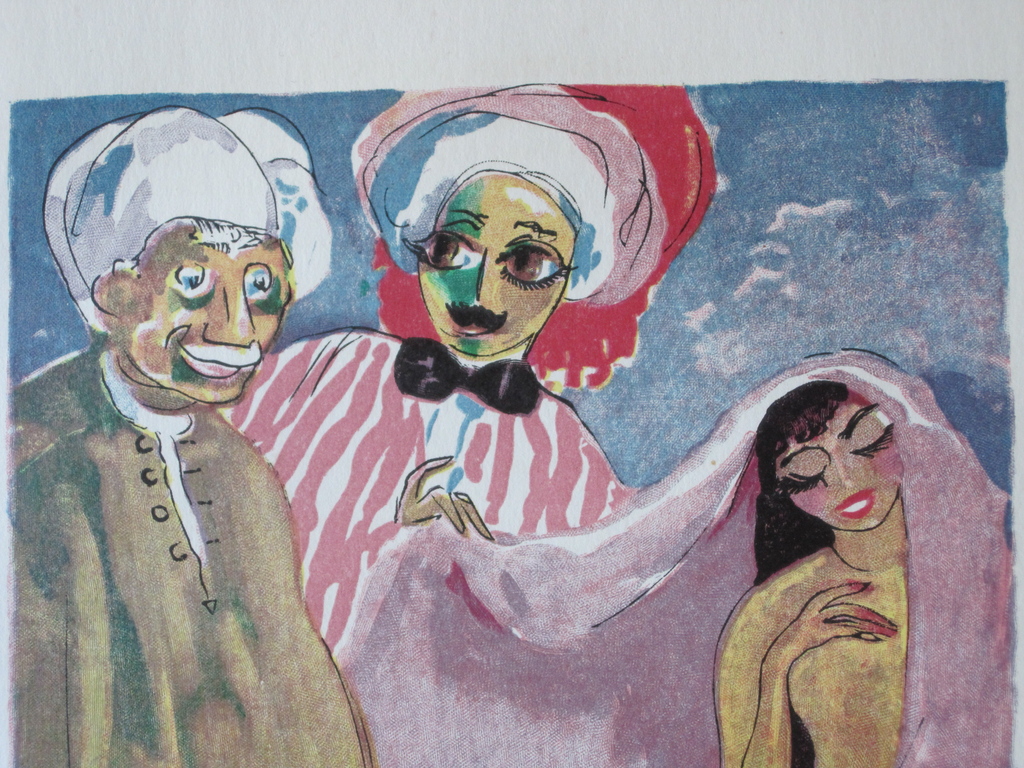 Kees van Dongen, gravure naar aquarel, 1001 nacht kopen? Bied vanaf 50!