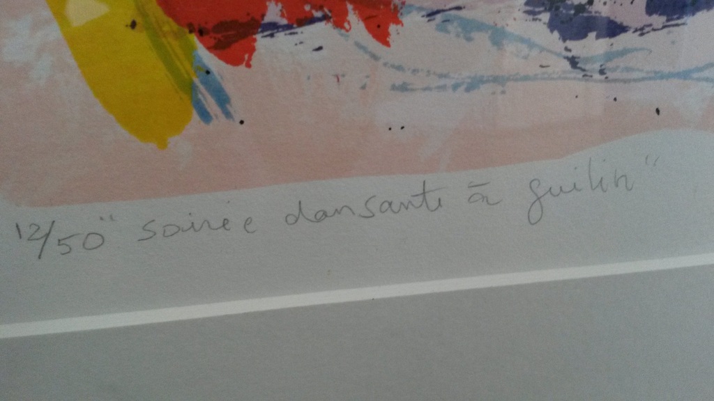Dominique Chan - 'Soireé dansante à guilin' - zeefdruk - gesigneerd kopen? Bied vanaf 65!