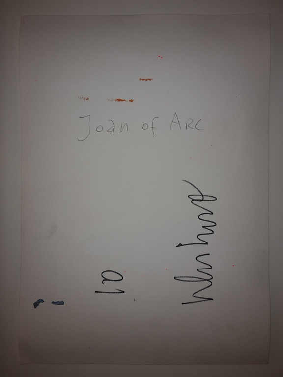 Peter Klashorst - Joan of arc - gemengde techniek op papier - gesigneerd kopen? Bied vanaf 80!