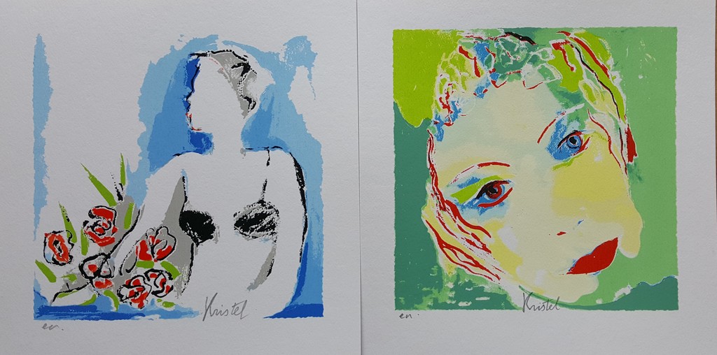 Woman & Face - gesigneerde zeefdrukken op papier - e/a exemplaren kopen? Bied vanaf 1!