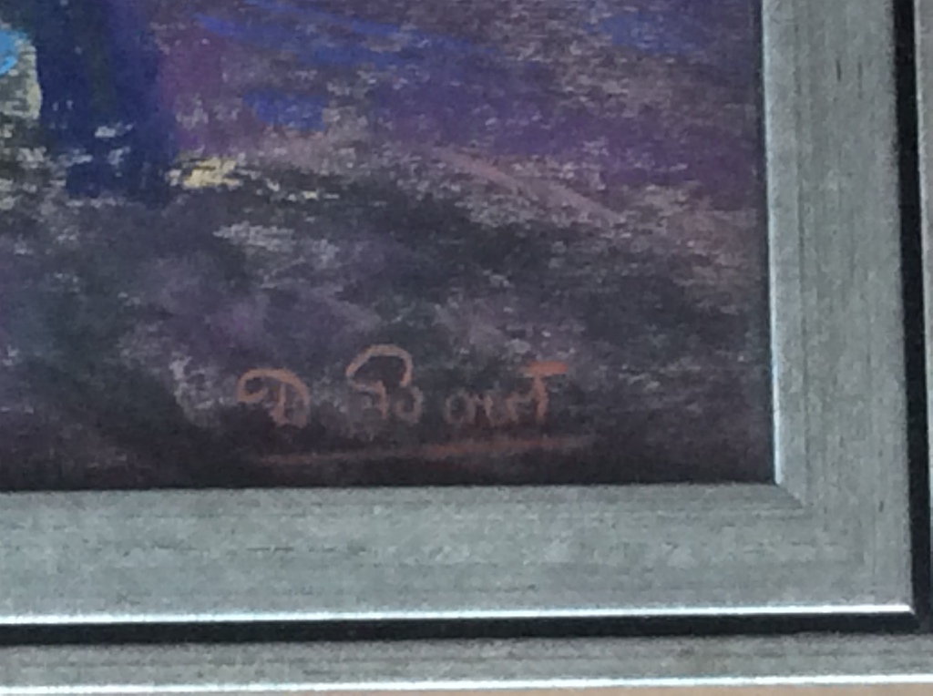 Jan Daniel Bout 1891-1965 “ Ploegende boer “ Pastel kopen? Bied vanaf 175!