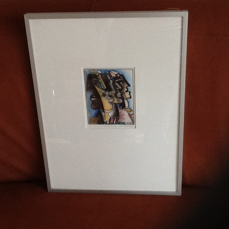 Frits van Eeden, handingekleurde ets, unica kopen? Bied vanaf 55!