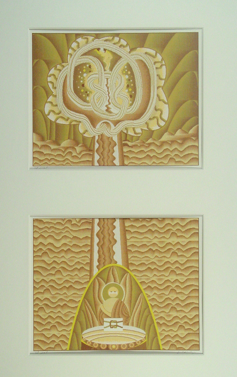 Zeefdruk ingelijst van Shinkichi Tajiri 'Buddha tree' kopen? Bied vanaf 35!