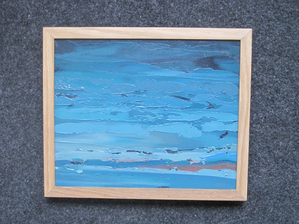 Di Reurhoff Behrens- zeldzaam (mooi) olieverf "De Zee" - gesigneerd verkocht voor € 40!