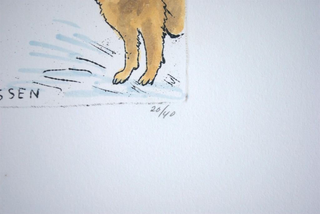 Ets met aquarel - oplage 40 - De herhaling van gebeurtenissen  kopen? Bied vanaf 39!