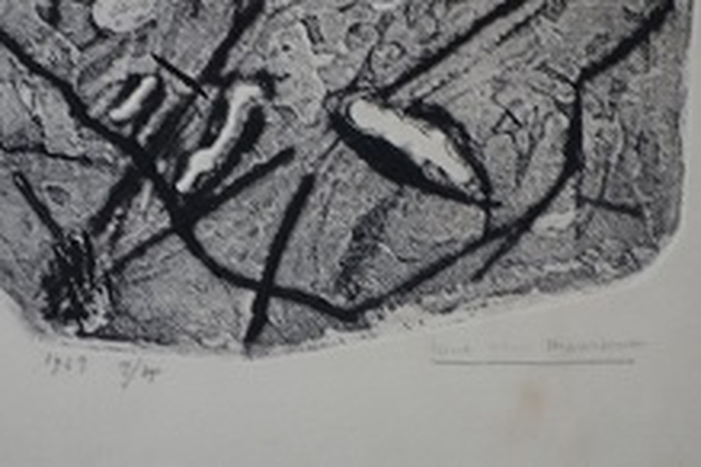 Henc van Maarseveen, ets in reliefdruk met aquatint, 1963. kopen? Bied vanaf 10!