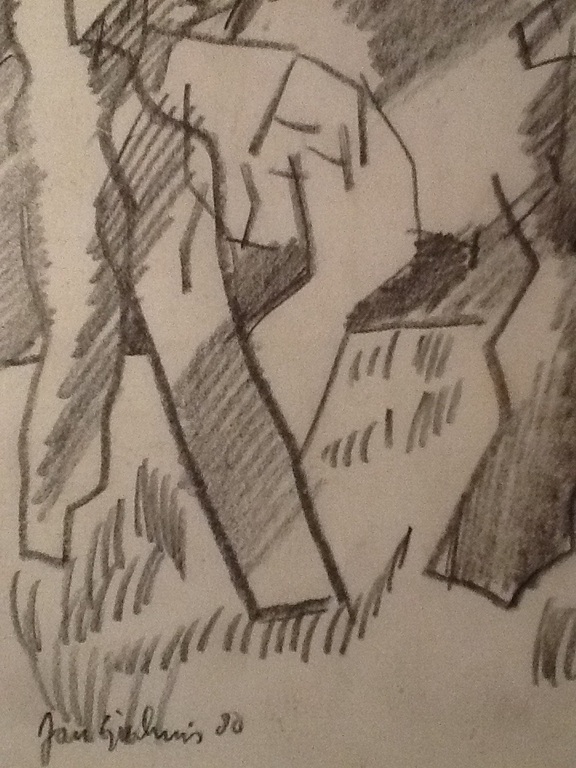 Jan Sierhuis: tekening met potlood, geen titel kopen? Bied vanaf 50!