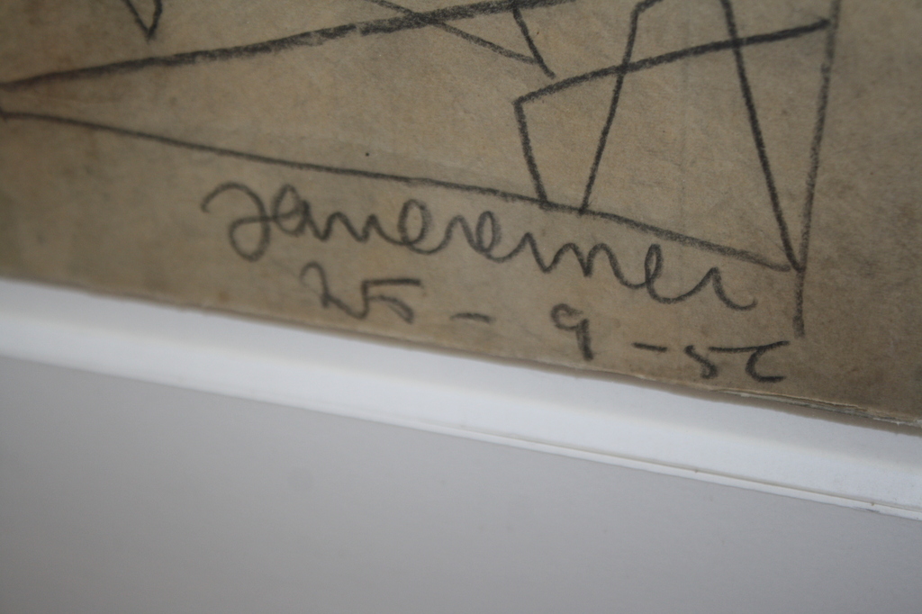 toegschr JAN CREMER - CUBISTISCHE TEKENING - VROEG WERK STUDIE kopen? Bied vanaf 1!