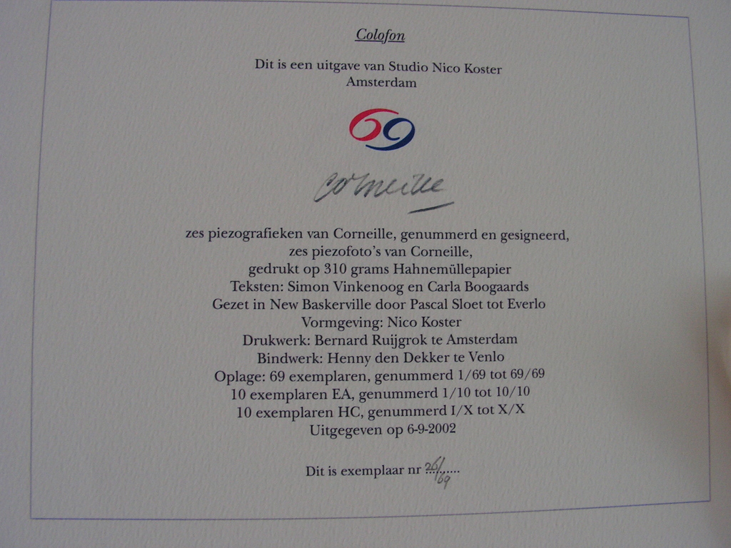 Corneille - 6 piezografieken en 6 piezofoto's van Corneille in  box. Zeldzaam! kopen? Bied vanaf 300!