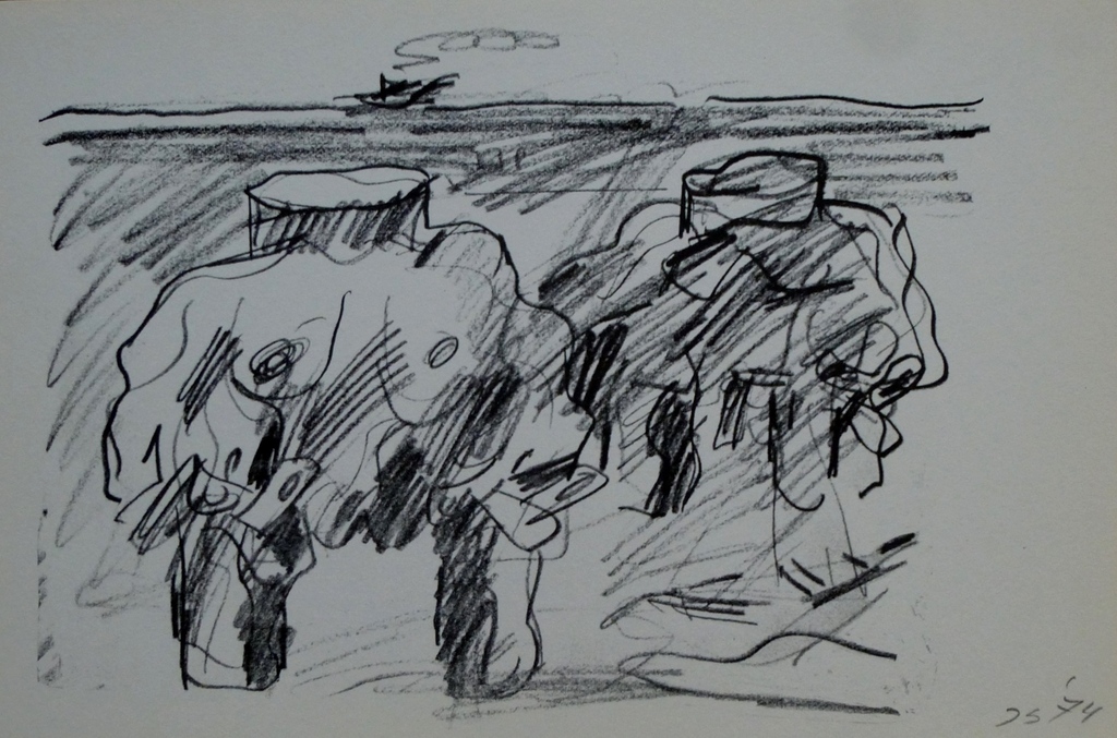 Jan Sierhuis, handgesigneerde litho 2, 1974 kopen? Bied vanaf 35!