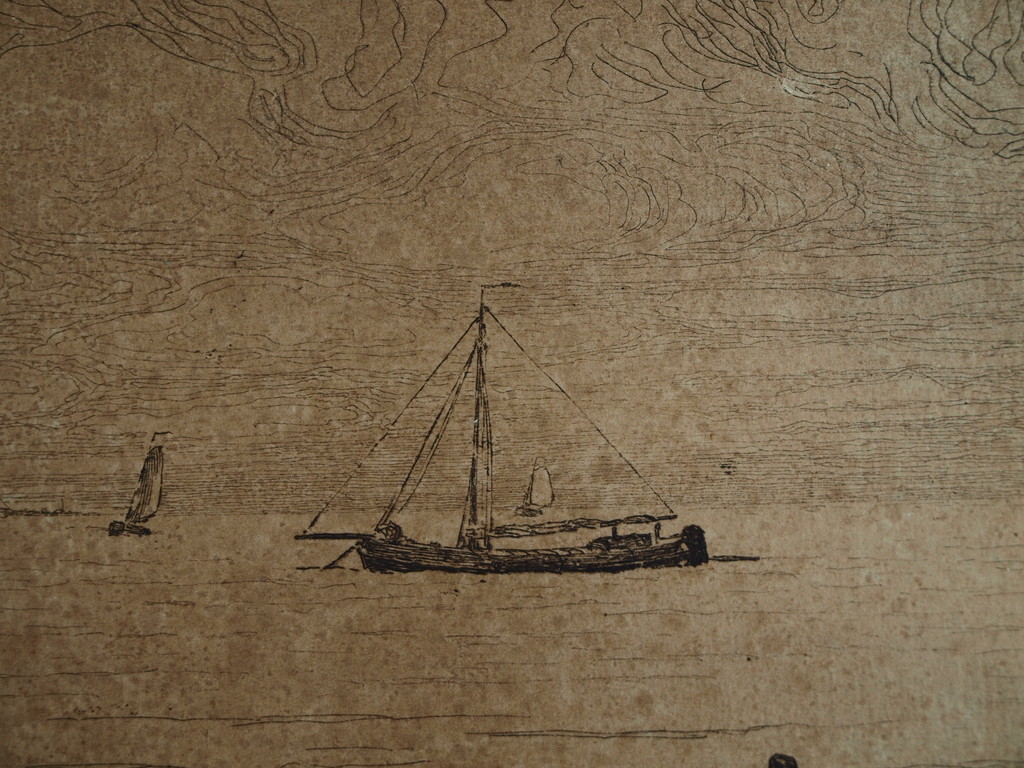 Oskar Paul Matthes : Ets, Edam, Volendam – gesigneerd – ca 1905 kopen? Bied vanaf 1!