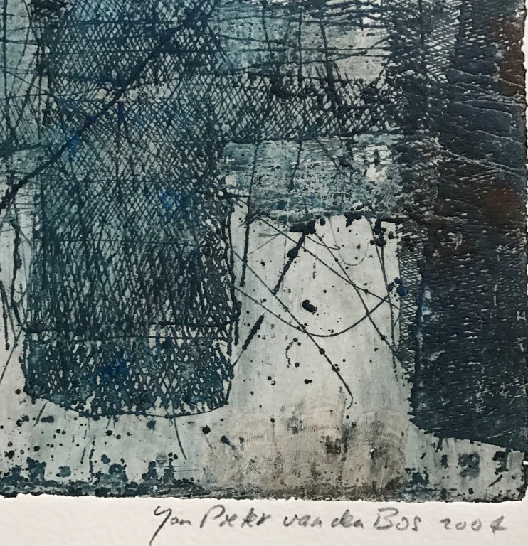 Jan Pieter van den Bos - gesigneerde ets - Ulysses - 2004 kopen? Bied vanaf 45!