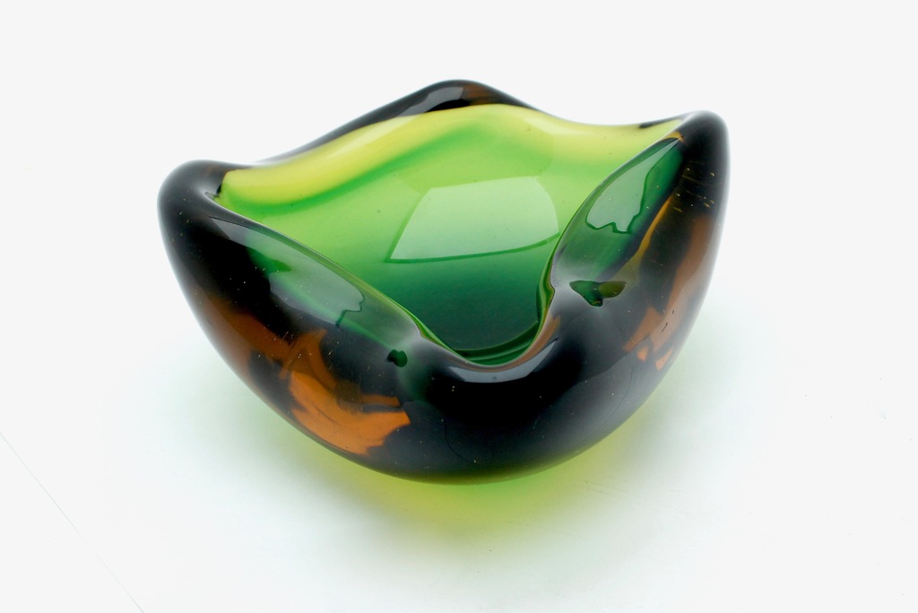 Archimedes Seguso Murano  'Sommerso' schaal met label - 1950's, Italië kopen? Bied vanaf 1!