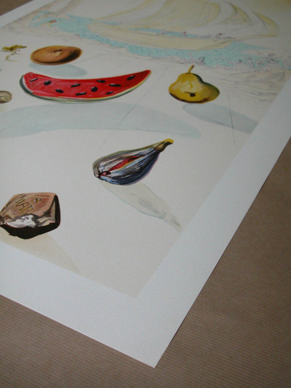Salvador Dali, litho - 'Ship and fruits' - 1956 limited + genummerd  kopen? Bied vanaf 50!